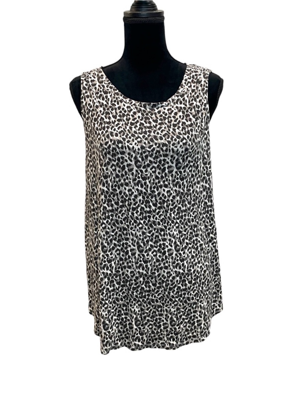Old Navy Black & White Leopard Print Tank